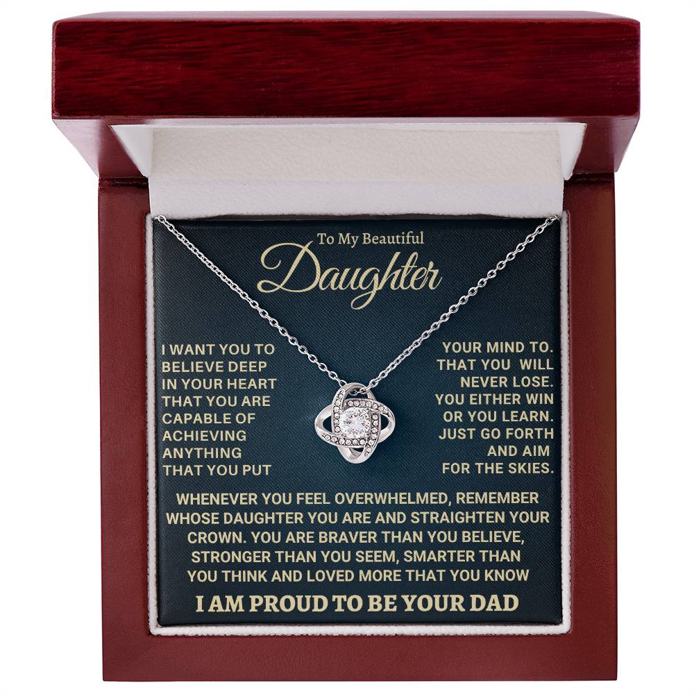 Heartfelt Gift for Daughter from Dad - Never forget that I love you