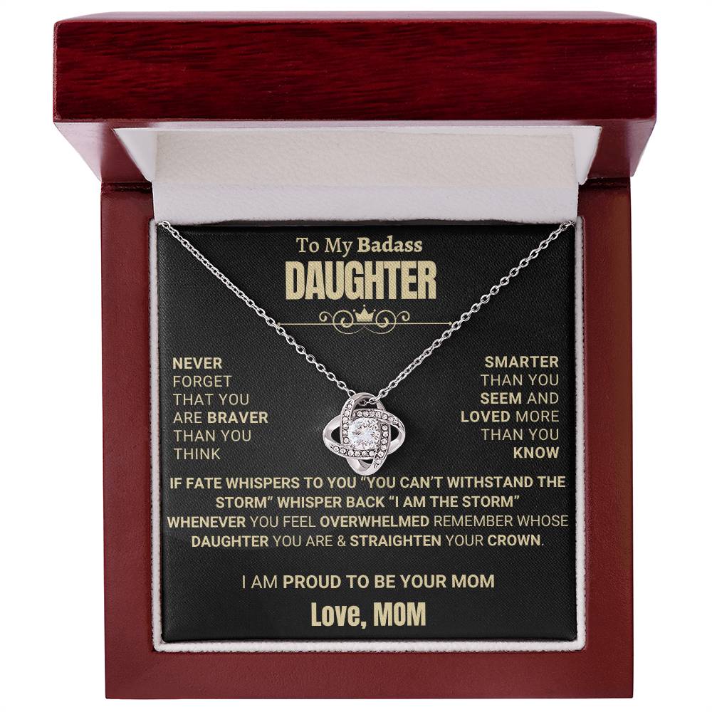 Empowering Gift for Daughter from Mom - I Am Proud To Be Your MOM