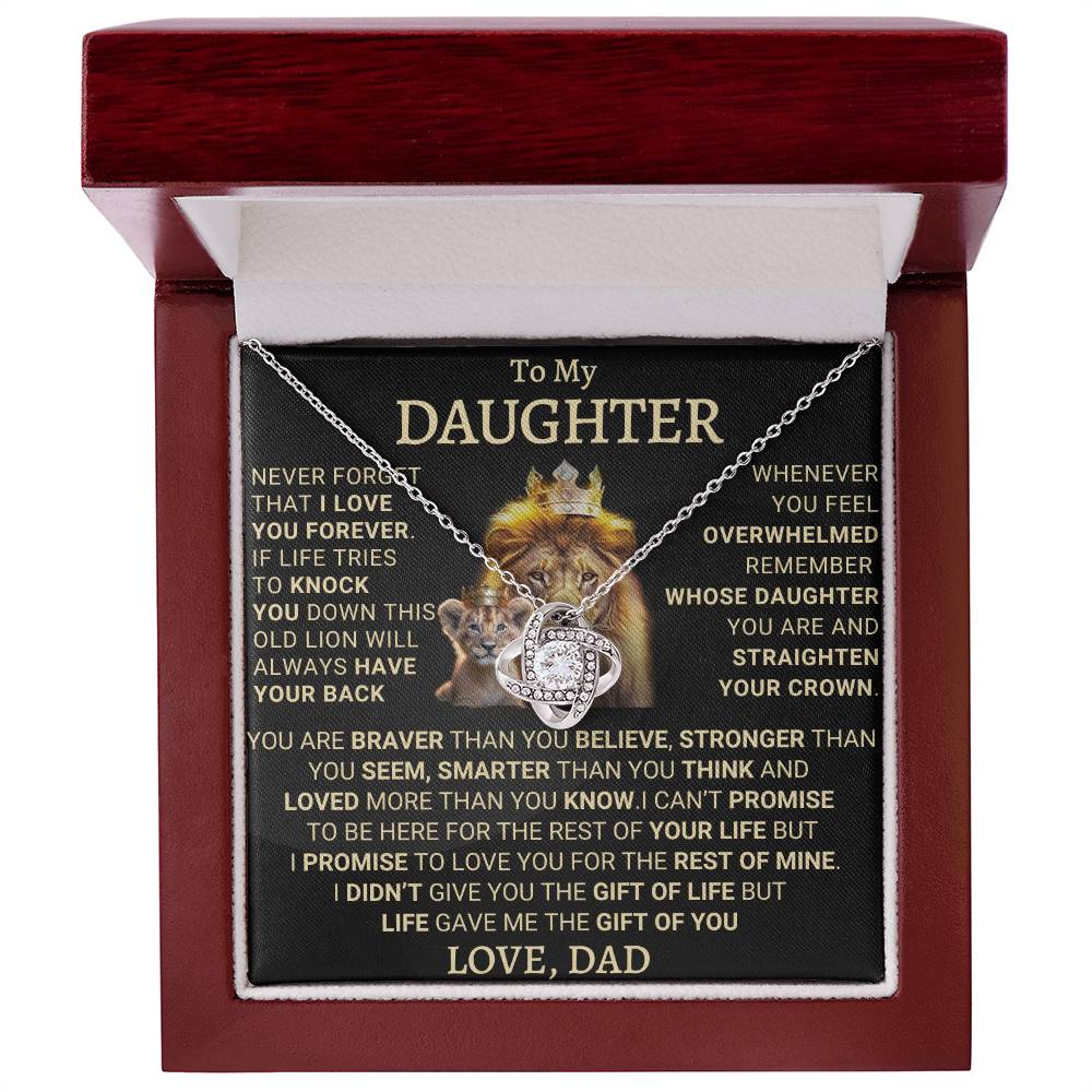 Heartfelt Gift for Daughter from Dad - This Old Lion Will Always Have Your Back