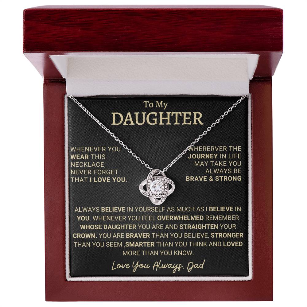 Heartfelt Gift for Daughter from Dad - Brave & Strong