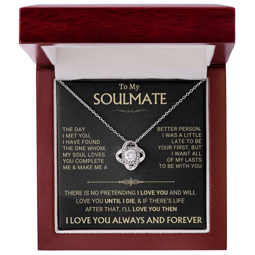 Heartfelt Gift for Soulmate - my soul loves you corrected