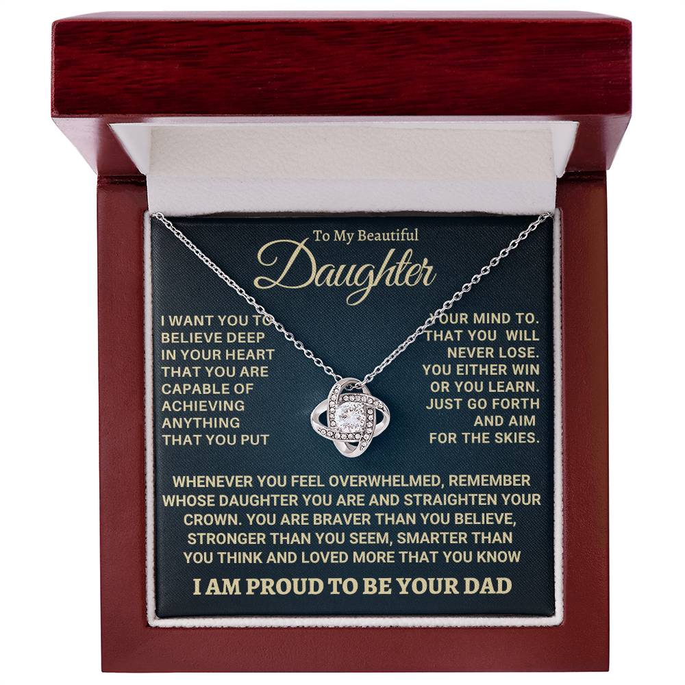 Heartfelt Gift for Daughter from Dad - Never forget that I love you