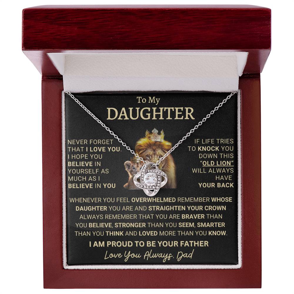 Heartfelt Gift for Daughter - This old lion