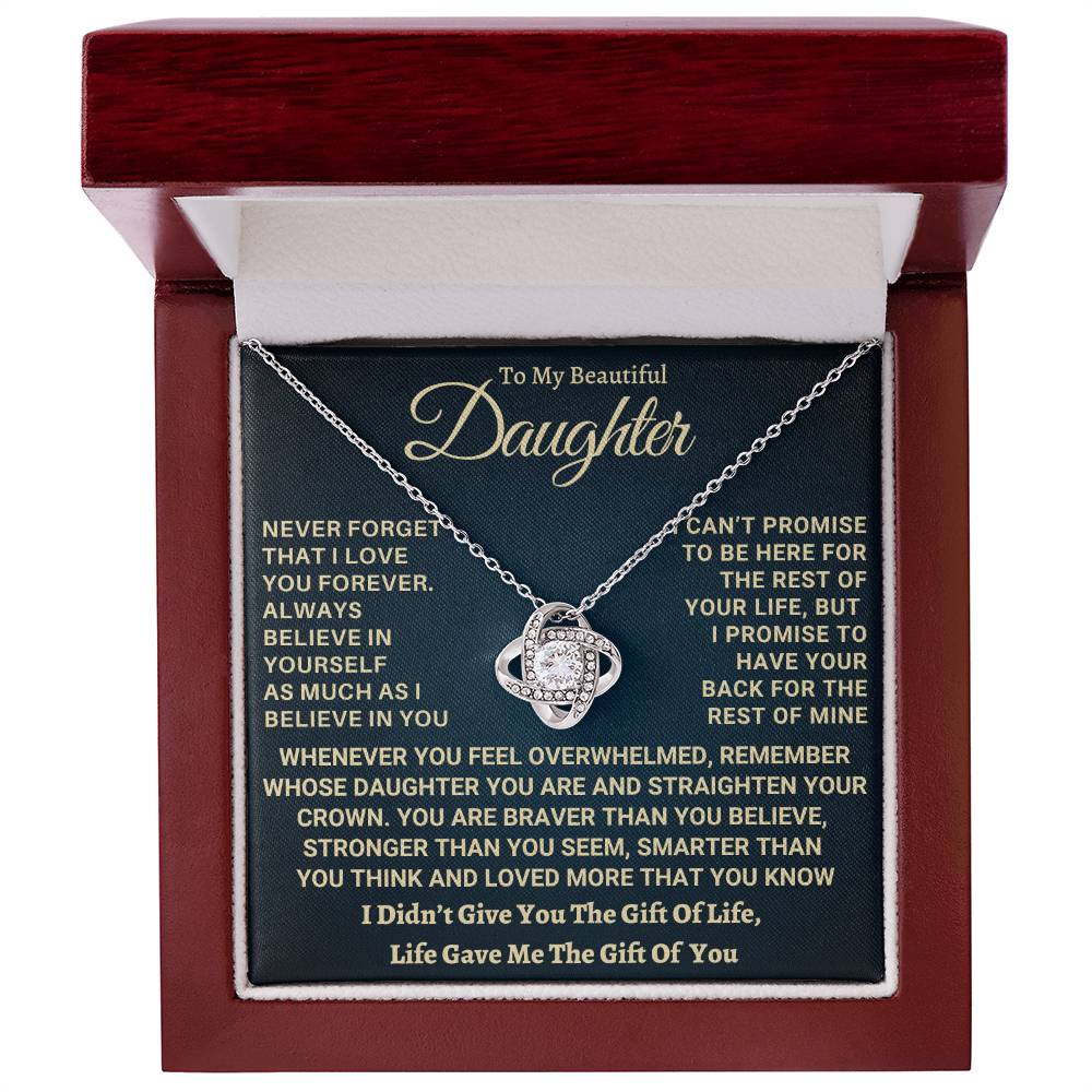 Heartfelt Gift for Daughter - I Promise to Have Your Back