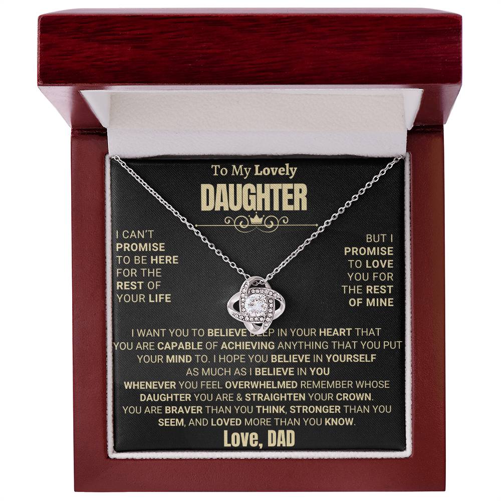 Heartfelt Gift for Daughter from Dad - Promise to love you - D16