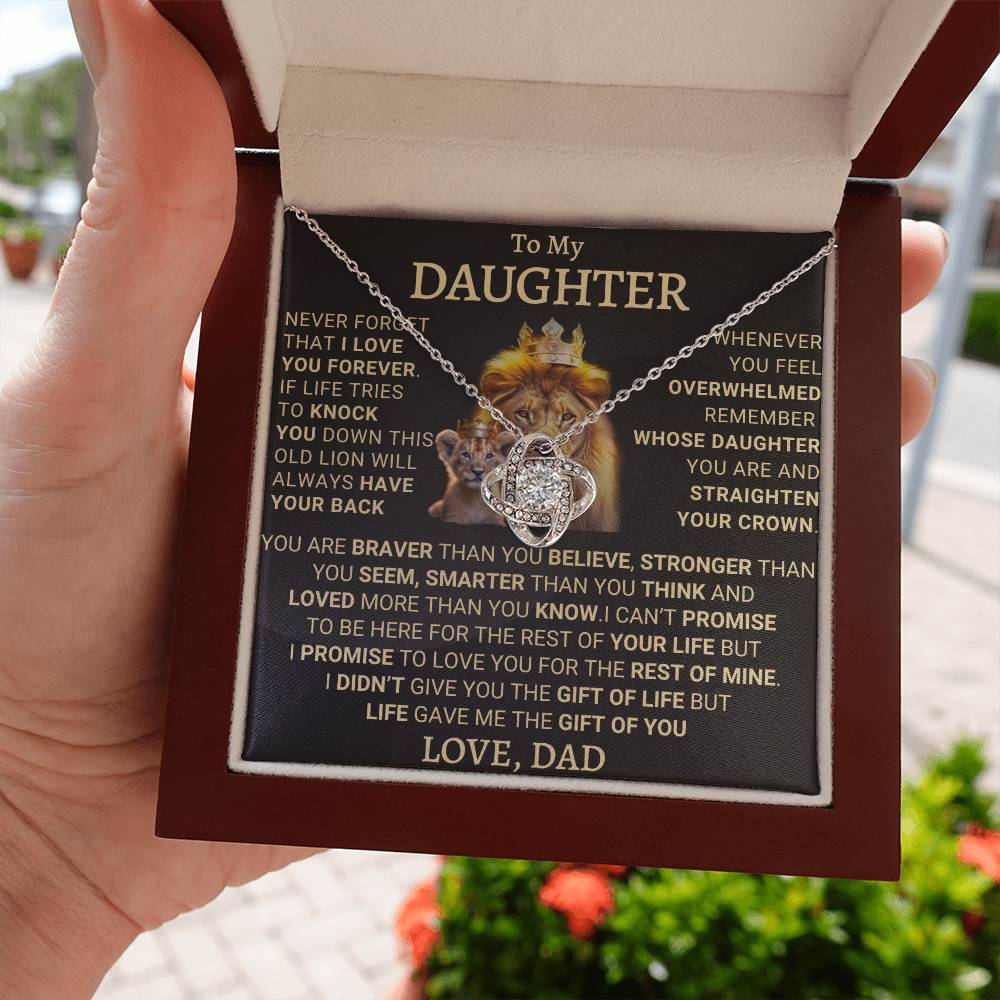 Heartfelt Gift for Daughter from Dad - This Old Lion Will Always Have Your Back