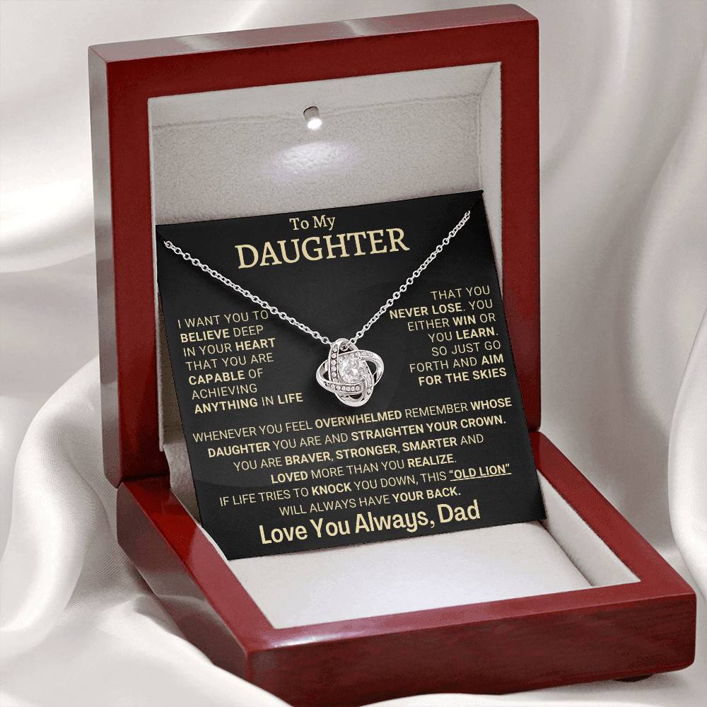 Heartfelt Gift for Daughter from Dad - You never lose - tfg