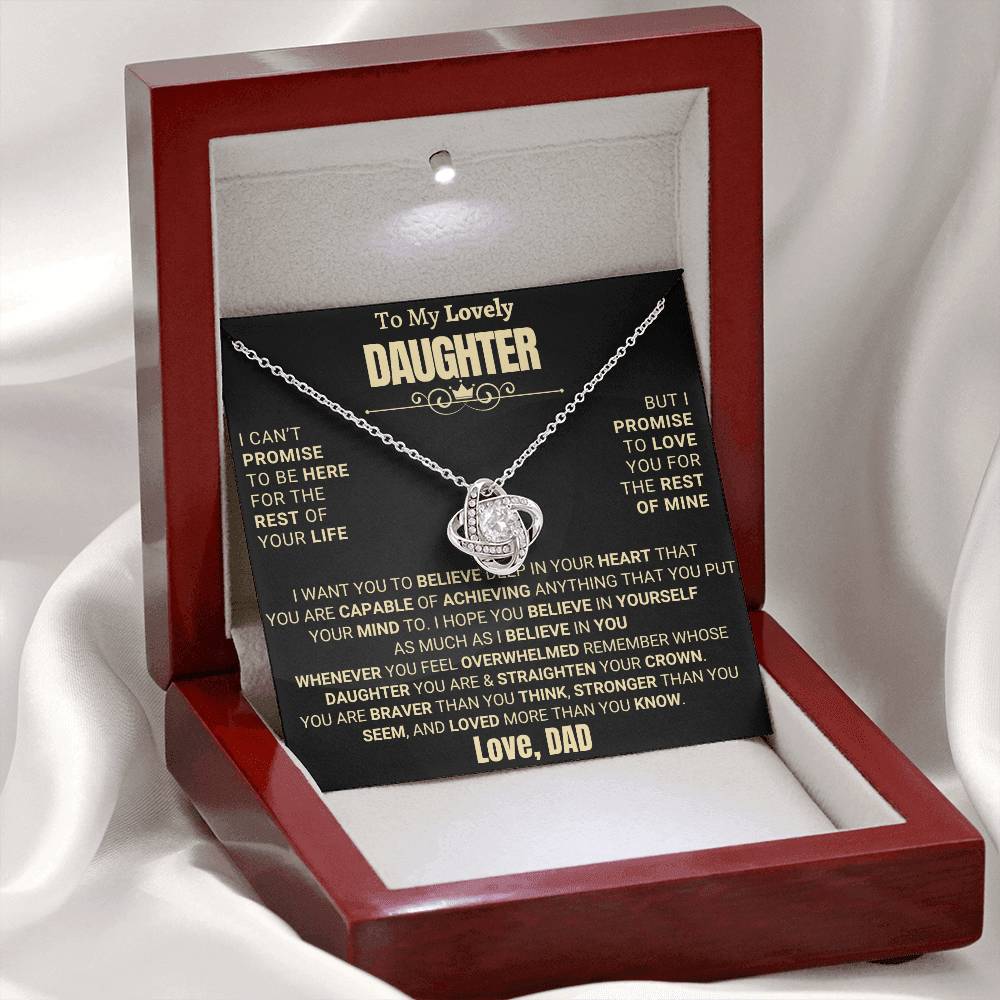 Heartfelt Gift for Daughter from Dad - Promise to love you - D16