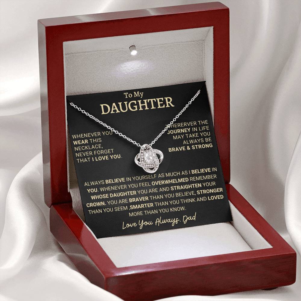 Heartfelt Gift for Daughter from Dad - Brave & Strong