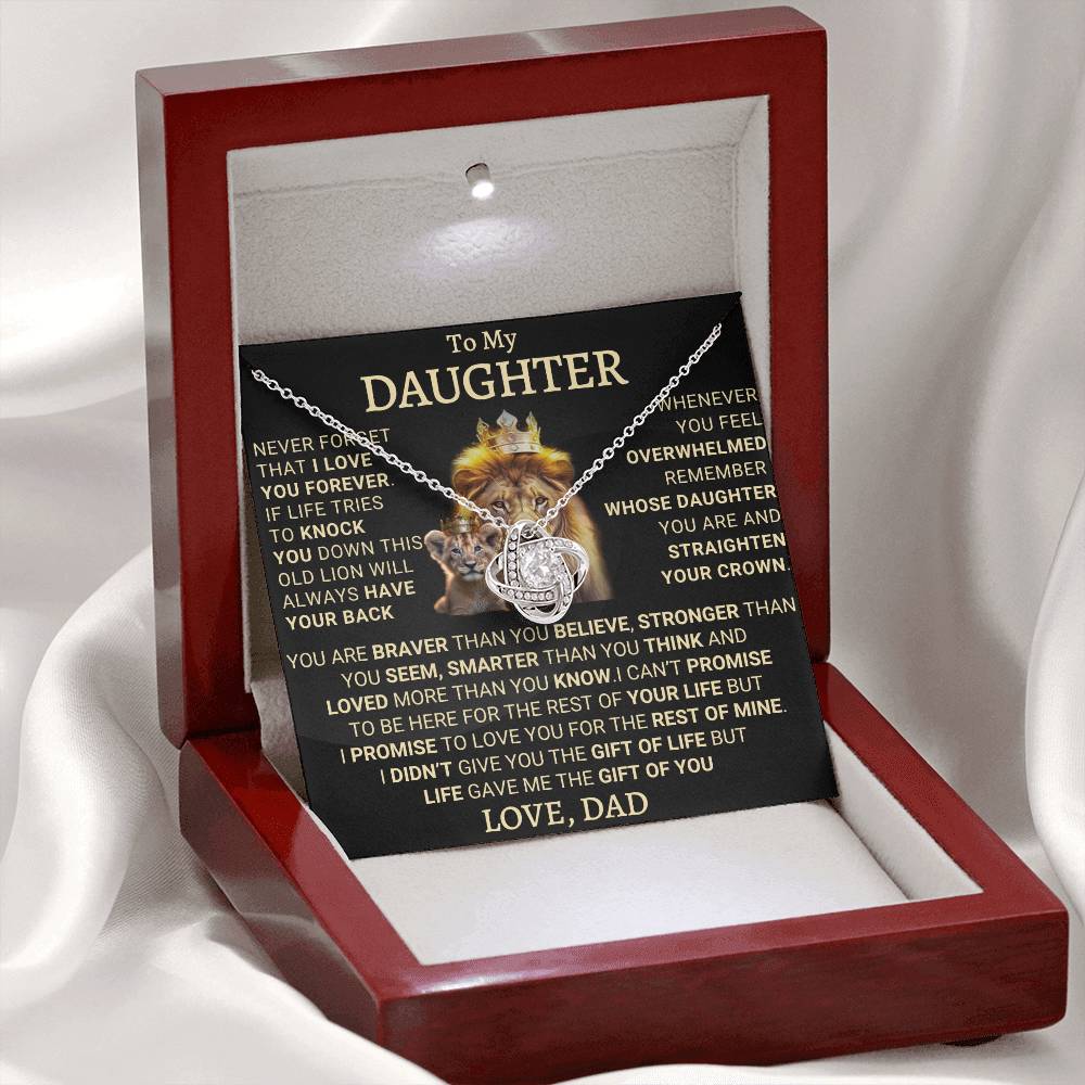 Heartfelt Gift for Daughter from Dad - This Old Lion Will Always Have Your Back