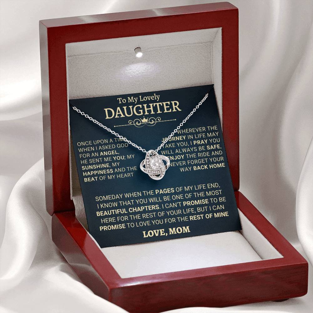 Heartfelt Gift for Daughter from Mom - I promise to love you