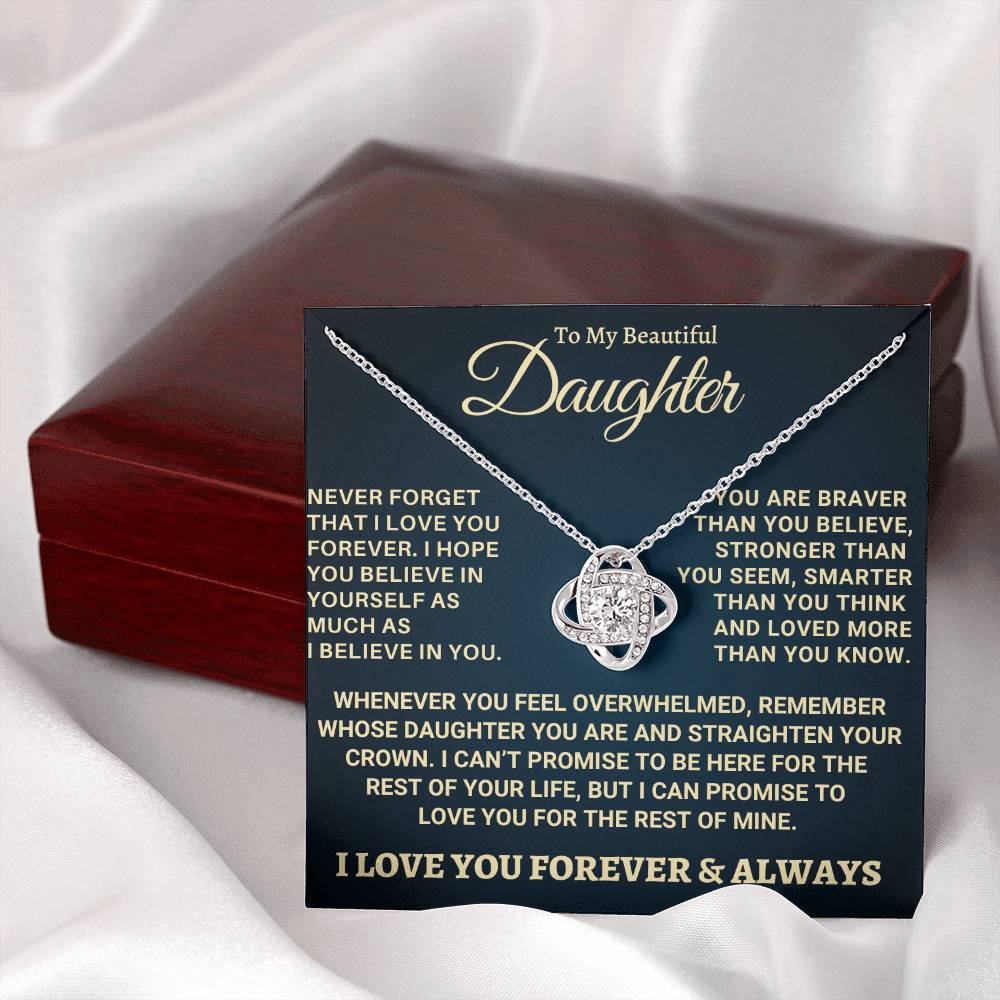 Heartfelt Gift for Daughter - Never forget that I love you - NB