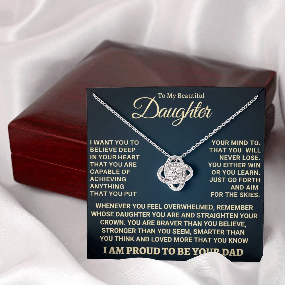 Heartfelt Gift for Daughter from Dad - Never forget that I love you