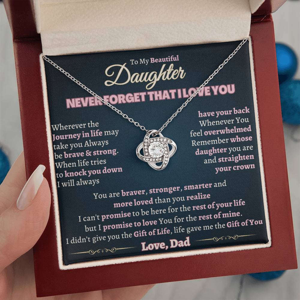 Heartfelt Gift for Daughter from Dad - Be Brave & Strong