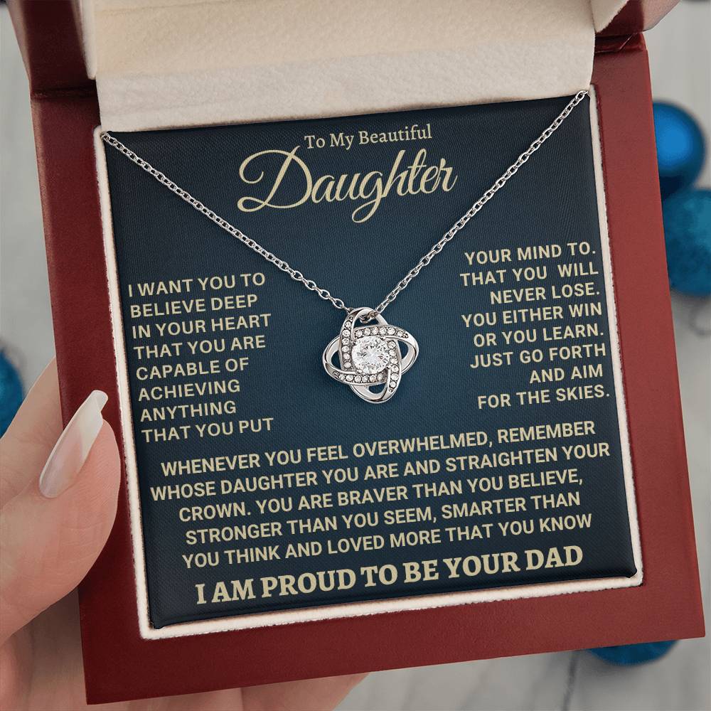 Heartfelt Gift for Daughter from Dad - Never forget that I love you