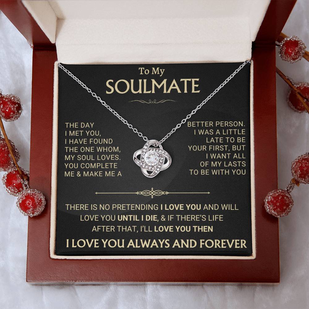 Heartfelt Gift for Soulmate - my soul loves you corrected