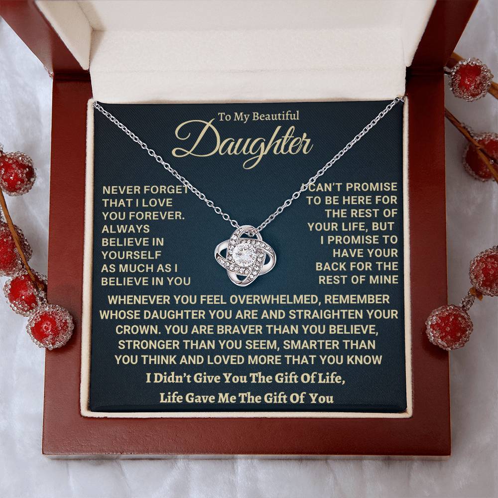 Heartfelt Gift for Daughter - I Promise to Have Your Back