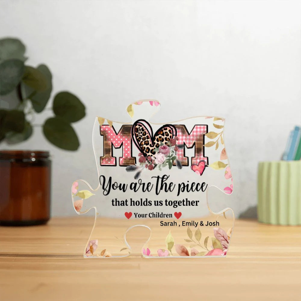 Personalized Mom Puzzle Plaque