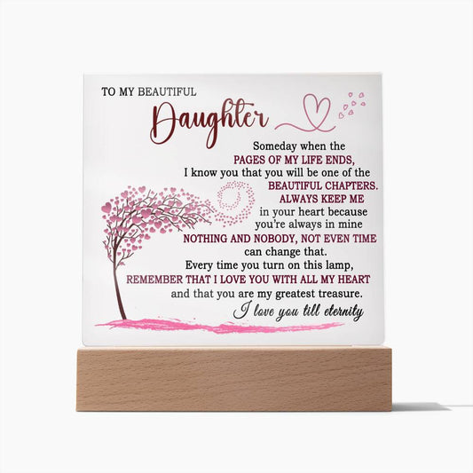 (ALMOST SOLD OUT) Gift for Daughter - I love till eternity