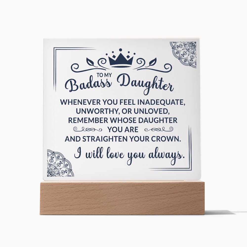 (ALMOST SOLD OUT) Keepsake for Daughter - Crown Plaque - FREE SHIPPING FOR LIMITED TIME ONLY