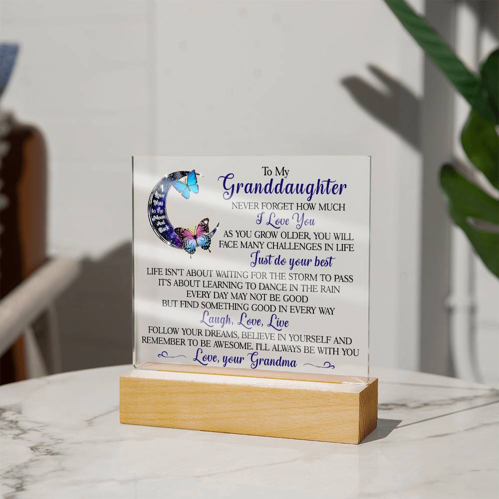 (ALMOST SOLD OUT) Keepsake for Granddaughter - Follow Your Dreams