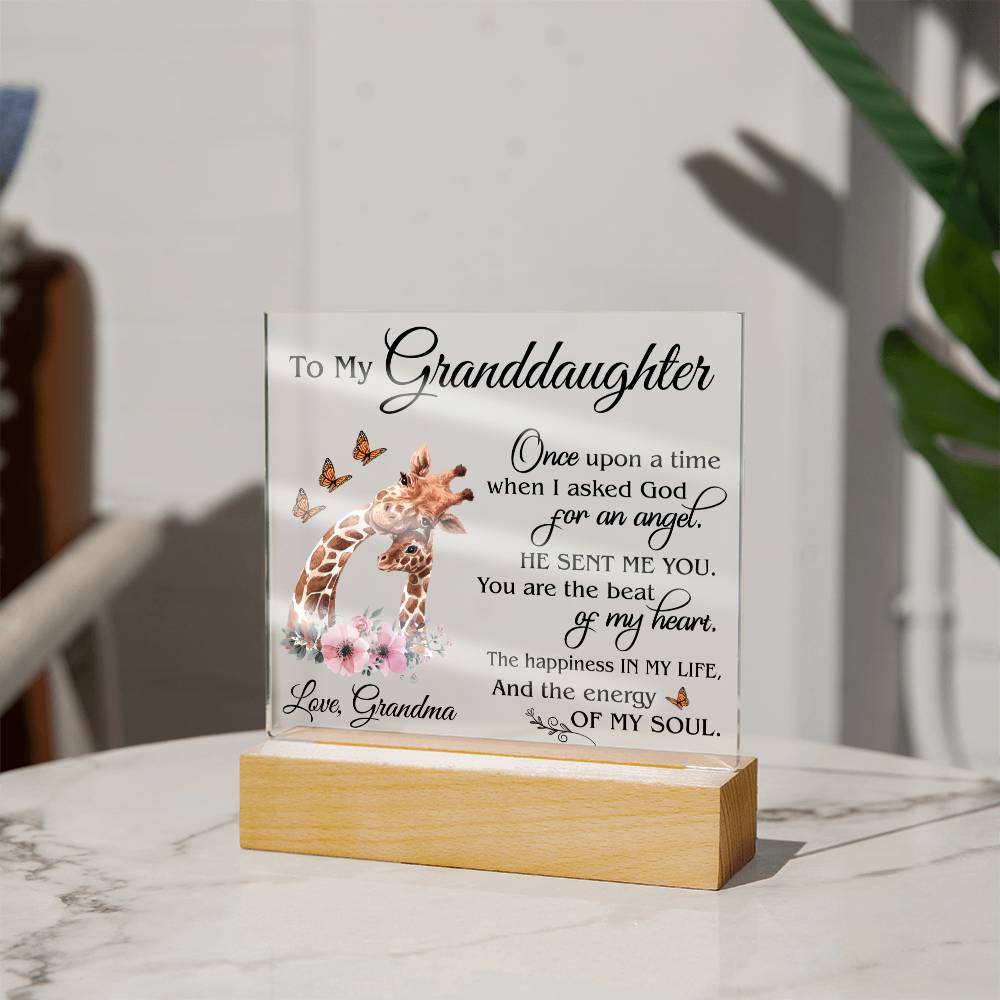 (ALMOST SOLD OUT) Gift for Granddaughter - Plaque