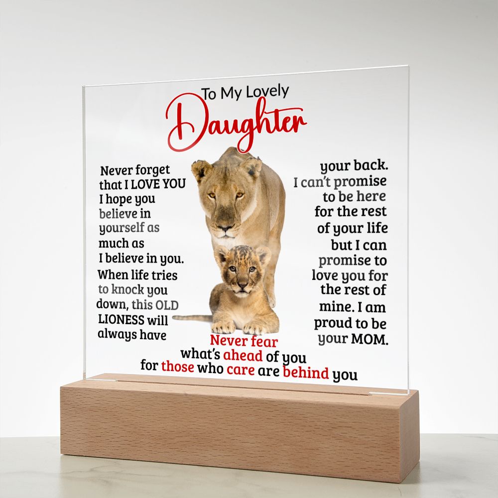 (ALMOST SOLD OUT) Keepsake for Daughter - Never Fear