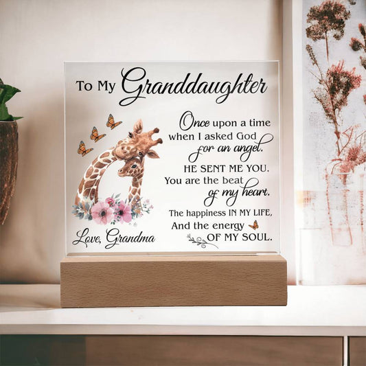 (ALMOST SOLD OUT) Gift for Granddaughter - Plaque - FGH