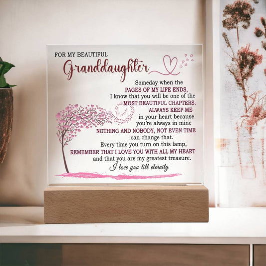 (LIMITED STOCK) Keepsake Gift for Granddaughter - Lamp of Eternal Love - FGH