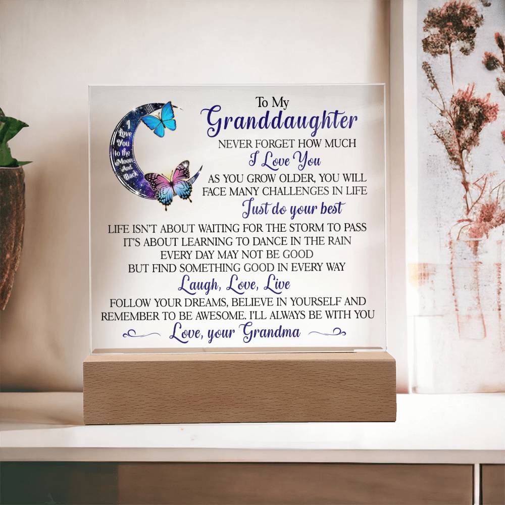 (ALMOST SOLD OUT) Keepsake for Granddaughter - Follow Your Dreams