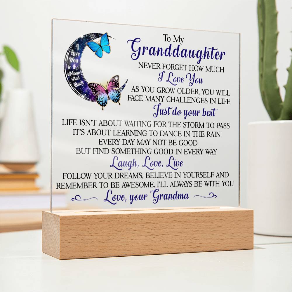 (ALMOST SOLD OUT) Keepsake for Granddaughter - Follow Your Dreams