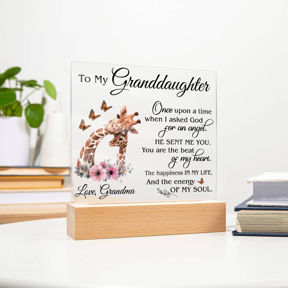 (ALMOST SOLD OUT) Gift for Granddaughter - Plaque - FGH