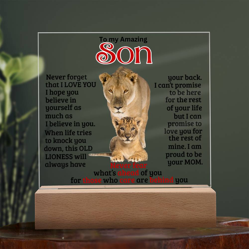 (ALMOST SOLD OUT) Keepsake for Son from Mom - Never Fear