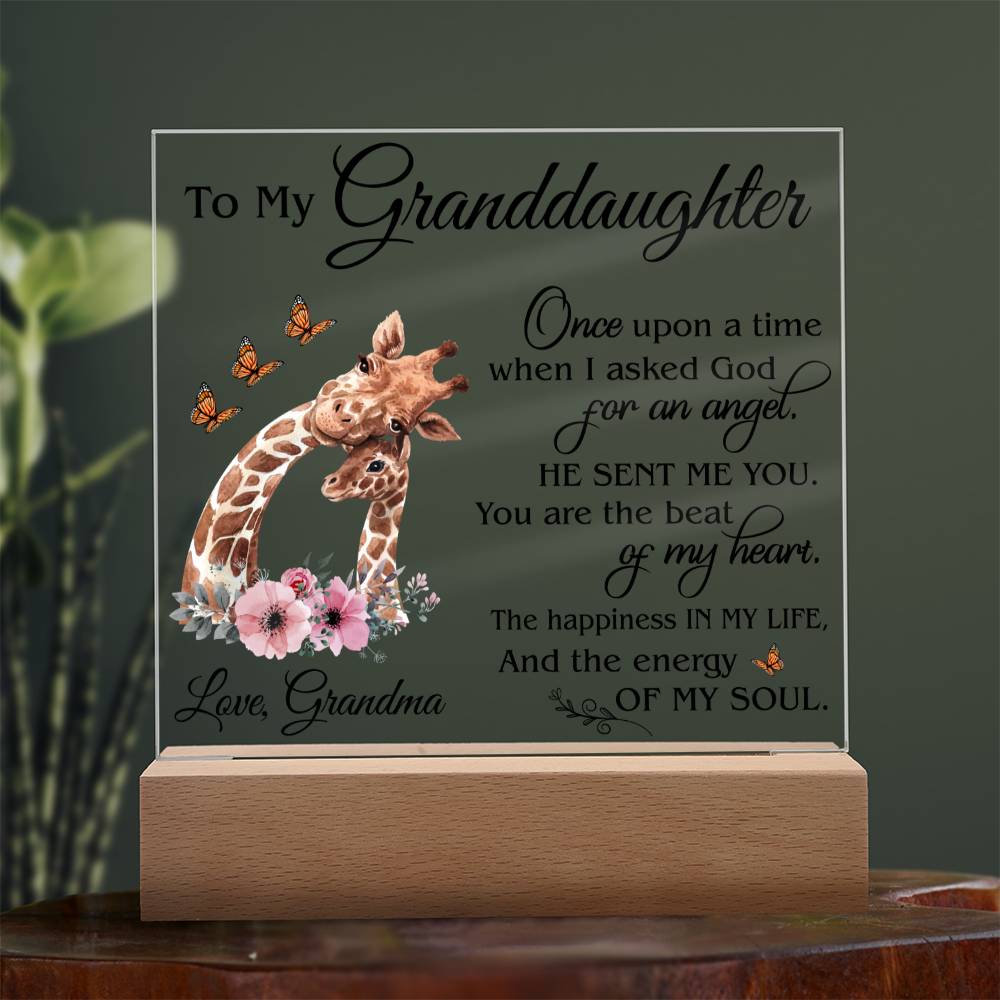 (ALMOST SOLD OUT) Gift for Granddaughter - Plaque