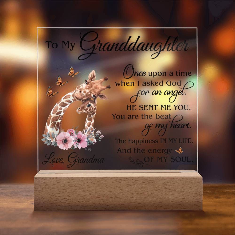 (ALMOST SOLD OUT) Gift for Granddaughter - Plaque