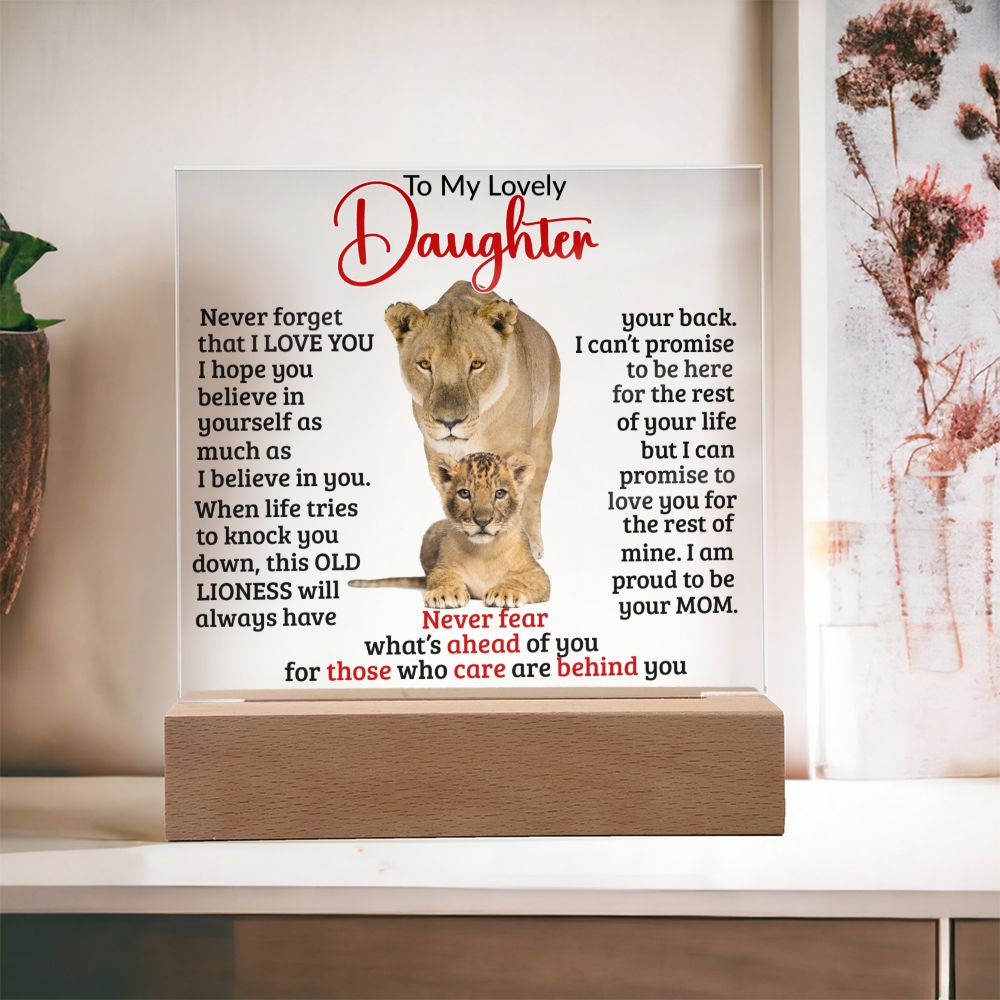 (ALMOST SOLD OUT) Keepsake for Daughter - Never Fear