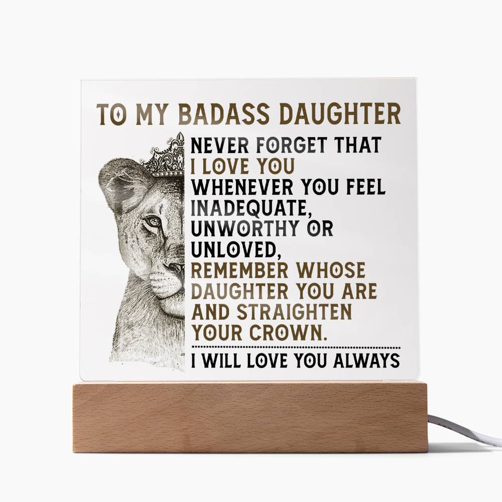 Empowering Gift for Daughter - I Will Always Love You - TFG