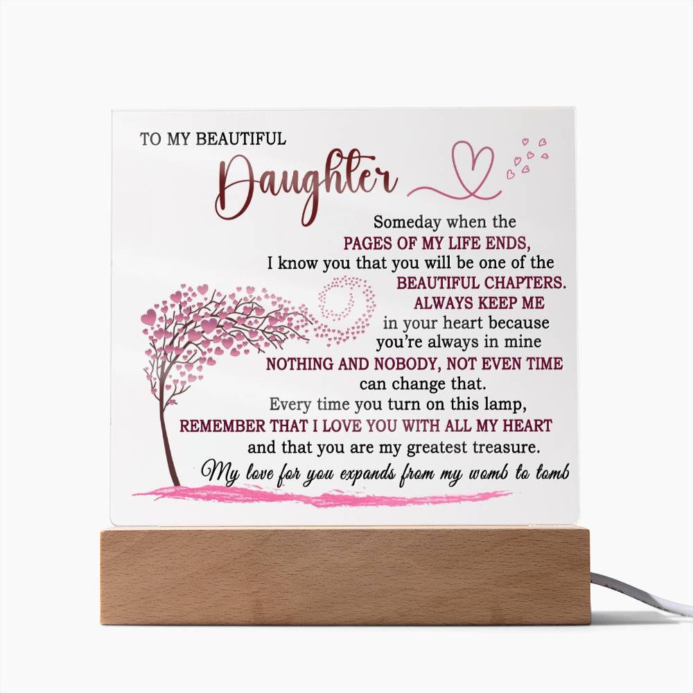 (ALMOST SOLD OUT) Gift for Daughter - Pages of my life ends
