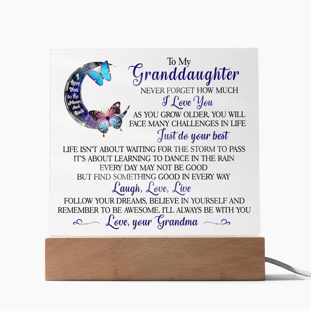 (ALMOST SOLD OUT) Keepsake for Granddaughter - Follow Your Dreams