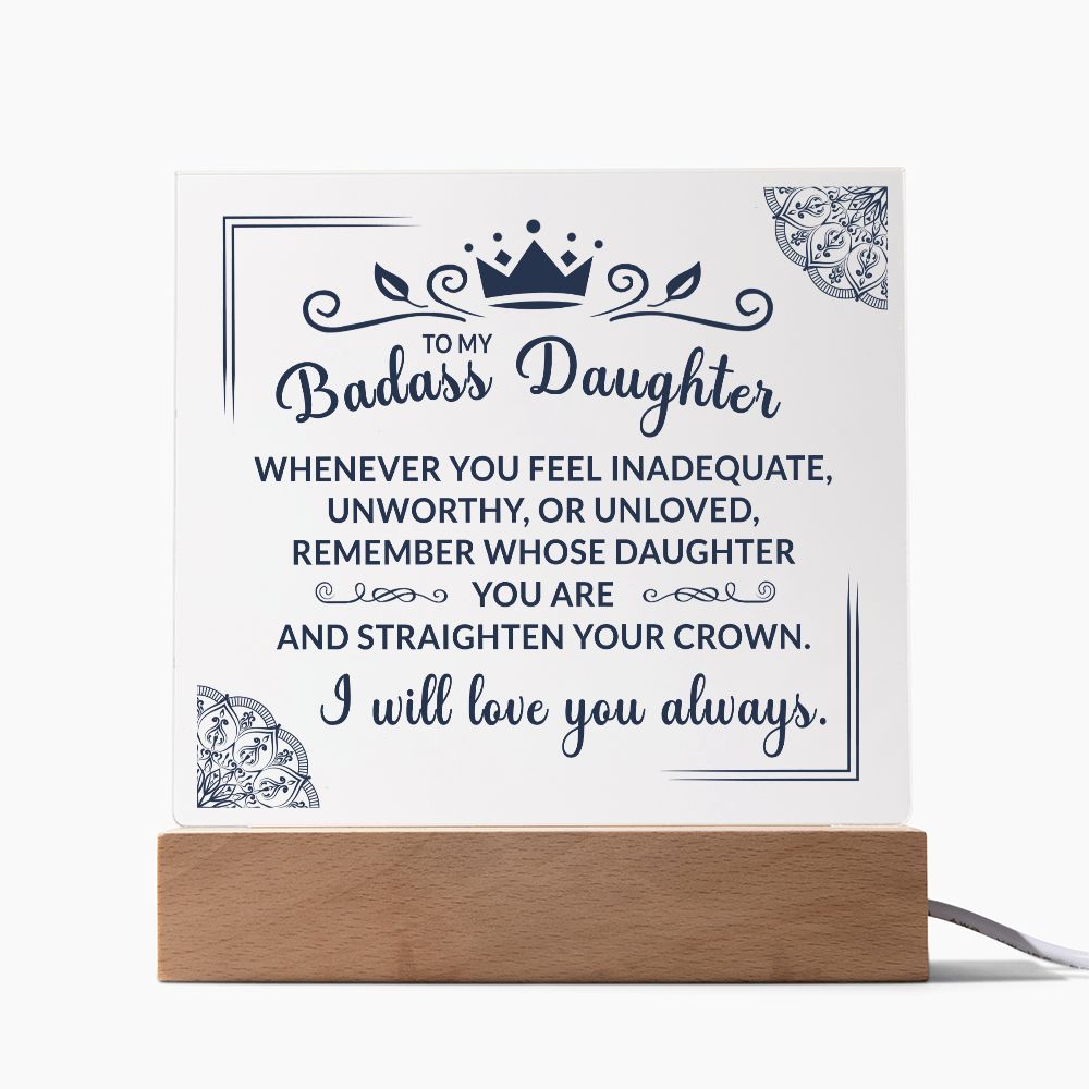 (ALMOST SOLD OUT) Keepsake for Daughter - Crown Plaque - FREE SHIPPING FOR LIMITED TIME ONLY