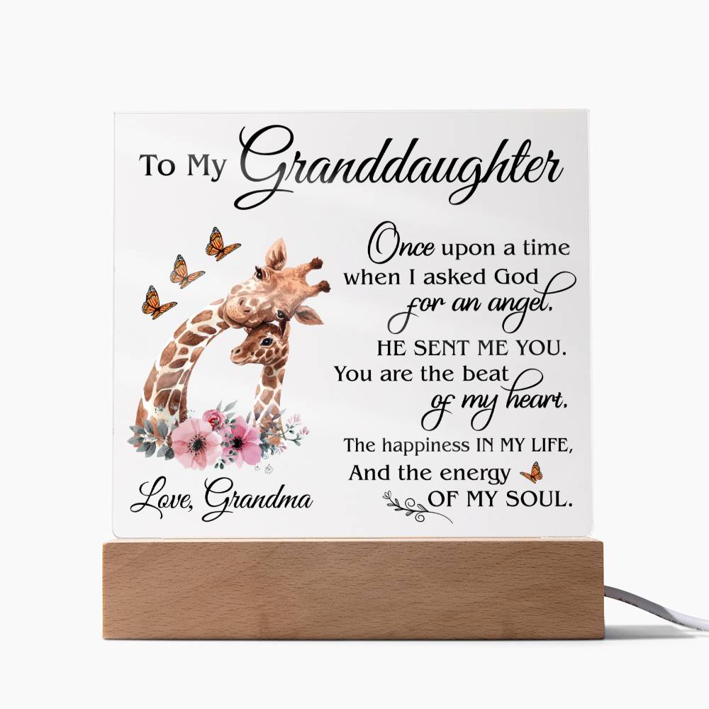 (ALMOST SOLD OUT) Gift for Granddaughter - Plaque - FGH