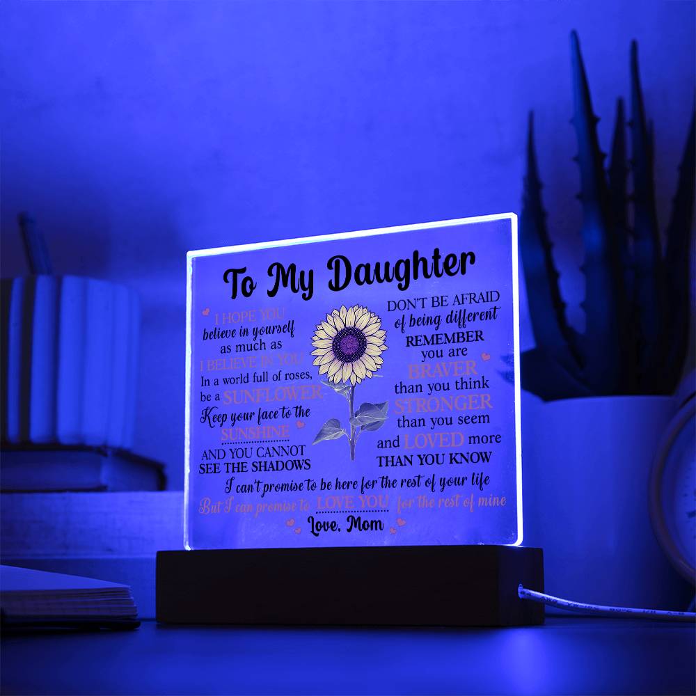 (ALMOST SOLD OUT) Gift for Daughter from Mom - Promise - Plaque