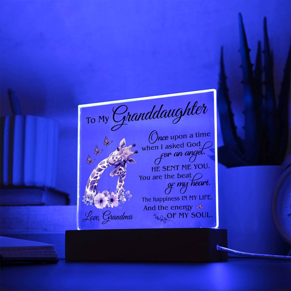 (ALMOST SOLD OUT) Gift for Granddaughter - Plaque