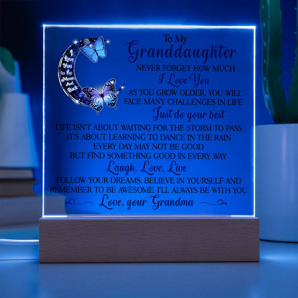 (ALMOST SOLD OUT) Keepsake for Granddaughter - Follow Your Dreams