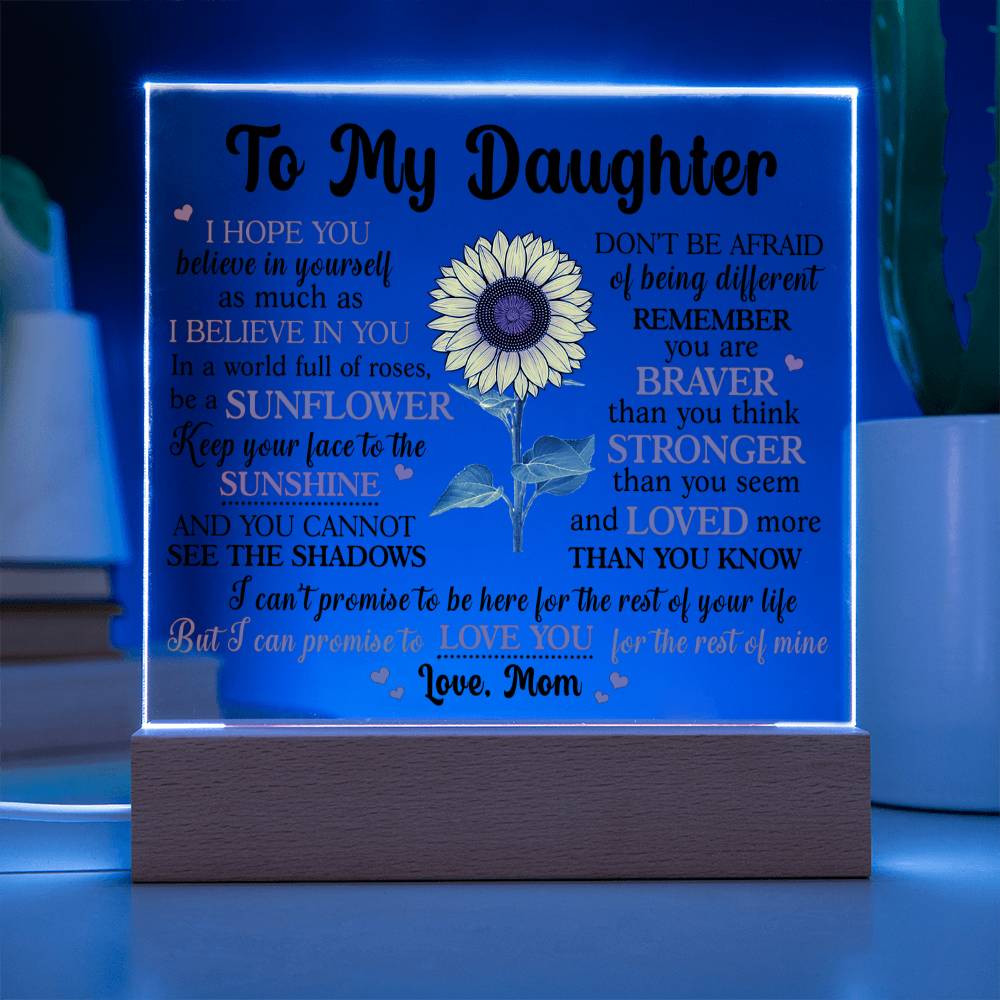 (ALMOST SOLD OUT) Gift for Daughter from Mom - Promise - Plaque