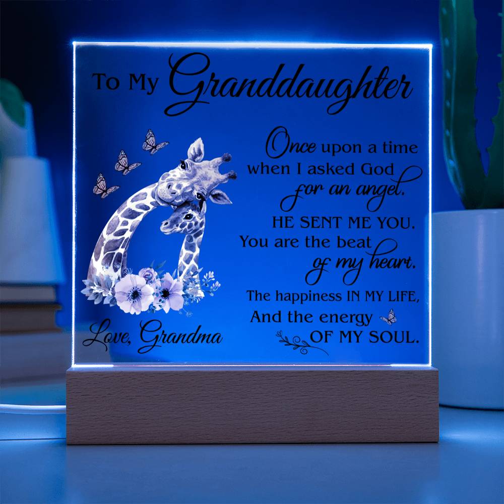 (ALMOST SOLD OUT) Gift for Granddaughter - Plaque