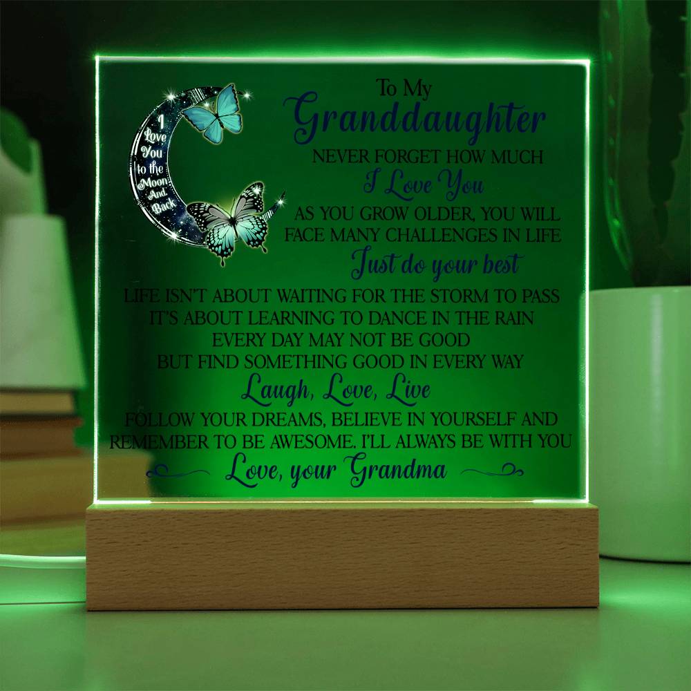 (ALMOST SOLD OUT) Keepsake for Granddaughter - Follow Your Dreams