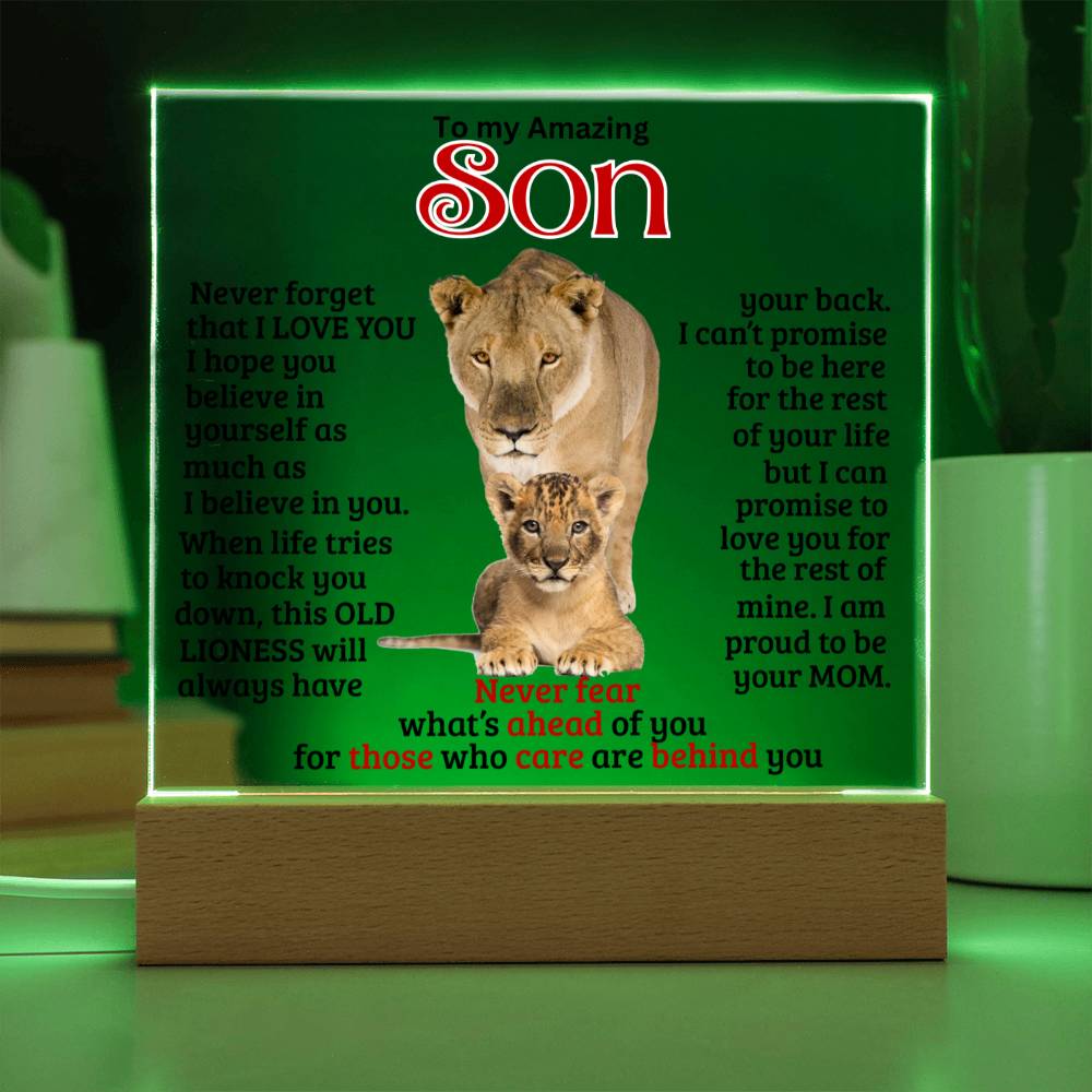 (ALMOST SOLD OUT) Keepsake for Son from Mom - Never Fear