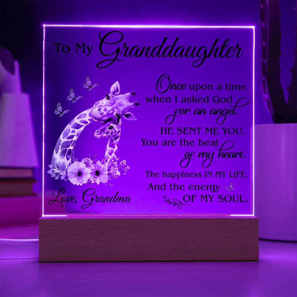 (ALMOST SOLD OUT) Gift for Granddaughter - Plaque - FGH