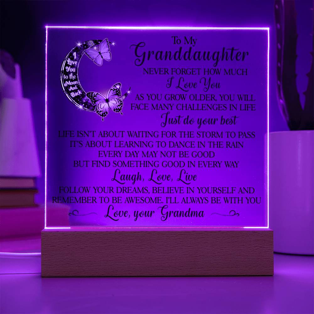 (ALMOST SOLD OUT) Keepsake for Granddaughter - Follow Your Dreams